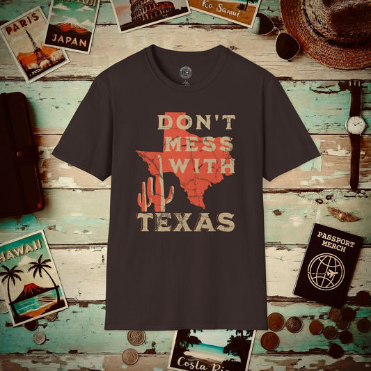 Don't Mess with Texas T-Shirt Dark Chocolate / S
