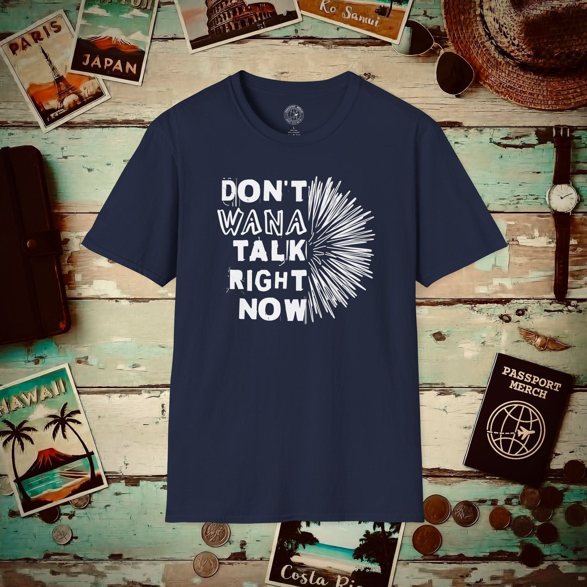 Don't Wana Talk Right Now, Hawaii T-Shirt Navy / S