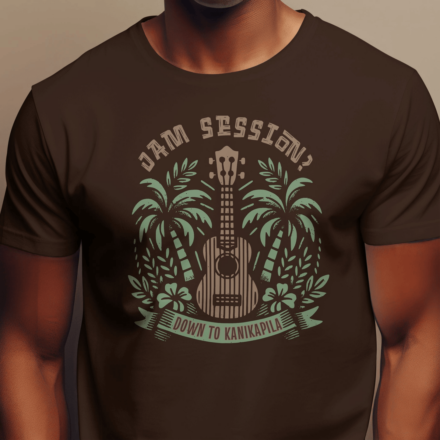 Down To Kanikapila, Hawaii T-Shirt Dark Chocolate / S