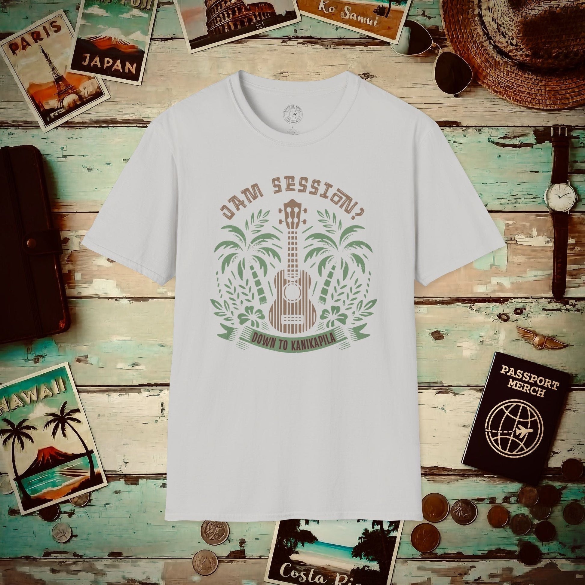Down To Kanikapila, Hawaii T-Shirt Ice Grey / S