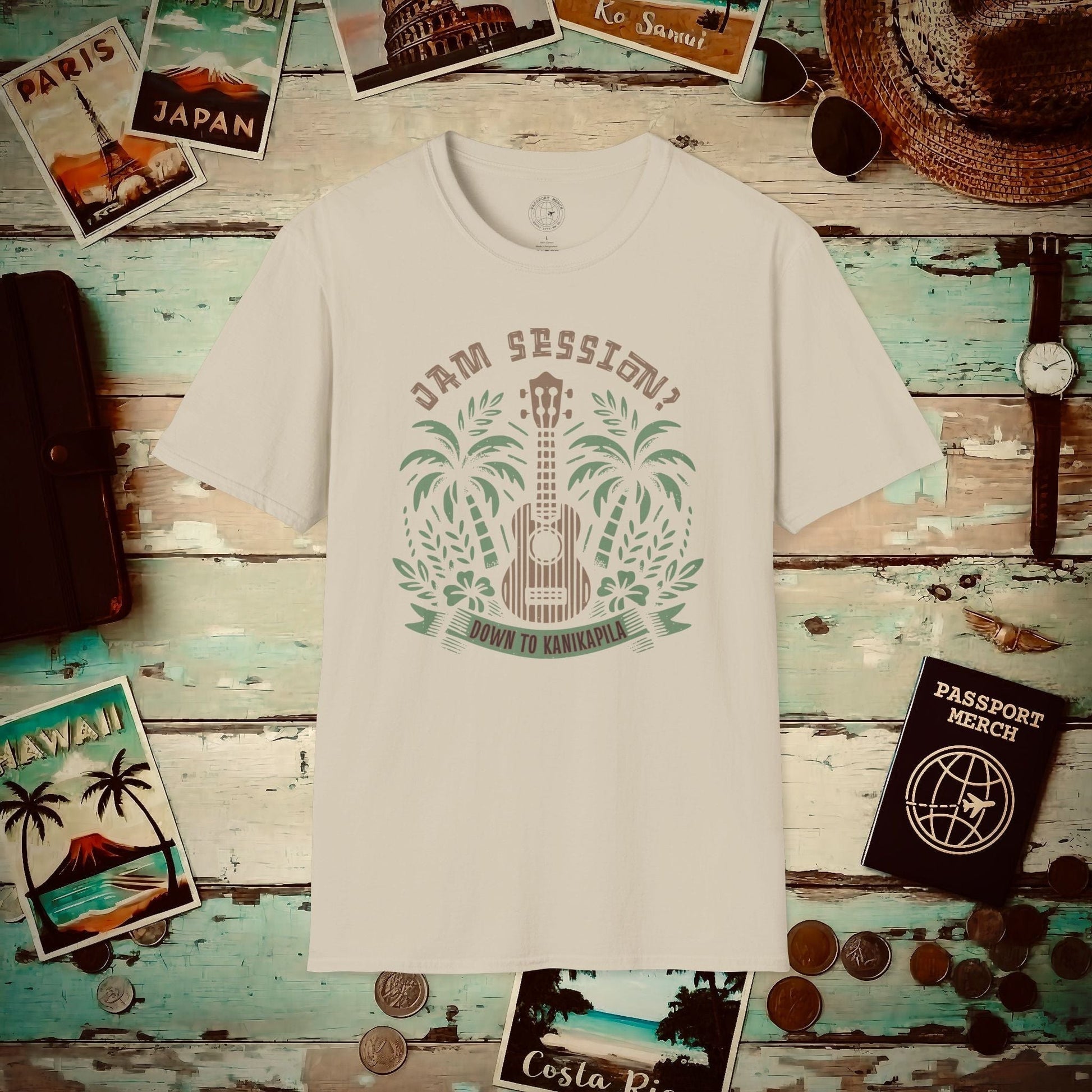 Down To Kanikapila, Hawaii T-Shirt Sand / S