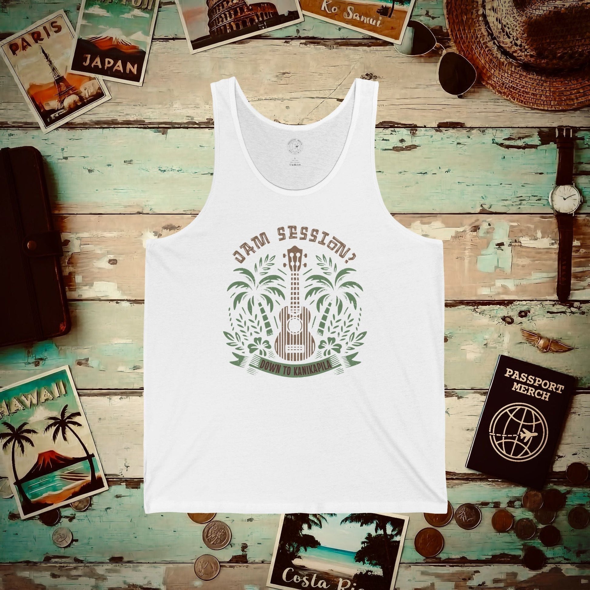 Down To Kanikapila, Hawaii Tank Top White / XS