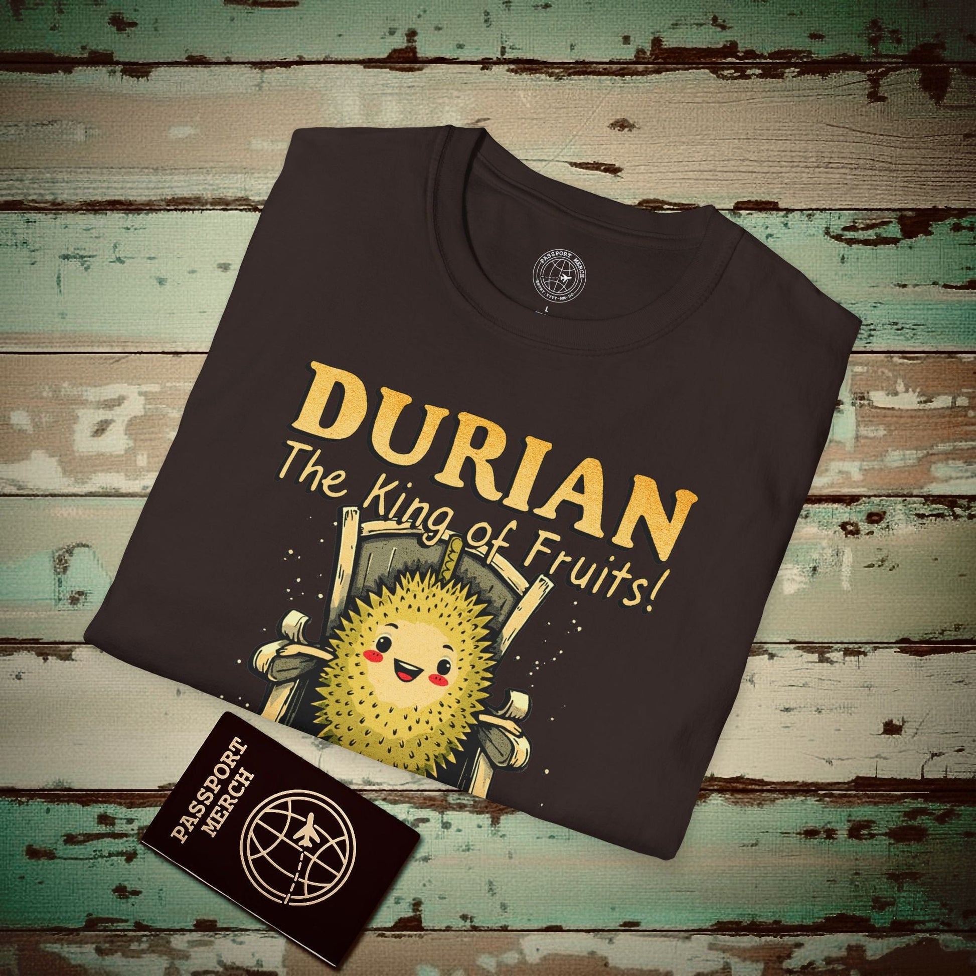 Durian, The King of Fruits, SE Asia T-Shirt Dark Chocolate / S