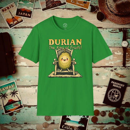 Durian, The King of Fruits, SE Asia T-Shirt Irish Green / S