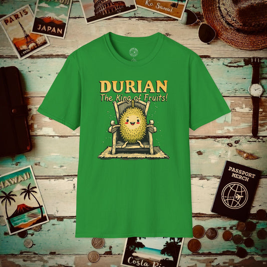 Durian, The King of Fruits, SE Asia T-Shirt Irish Green / S