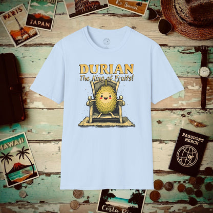 Durian, The King of Fruits, SE Asia T-Shirt Light Blue / S