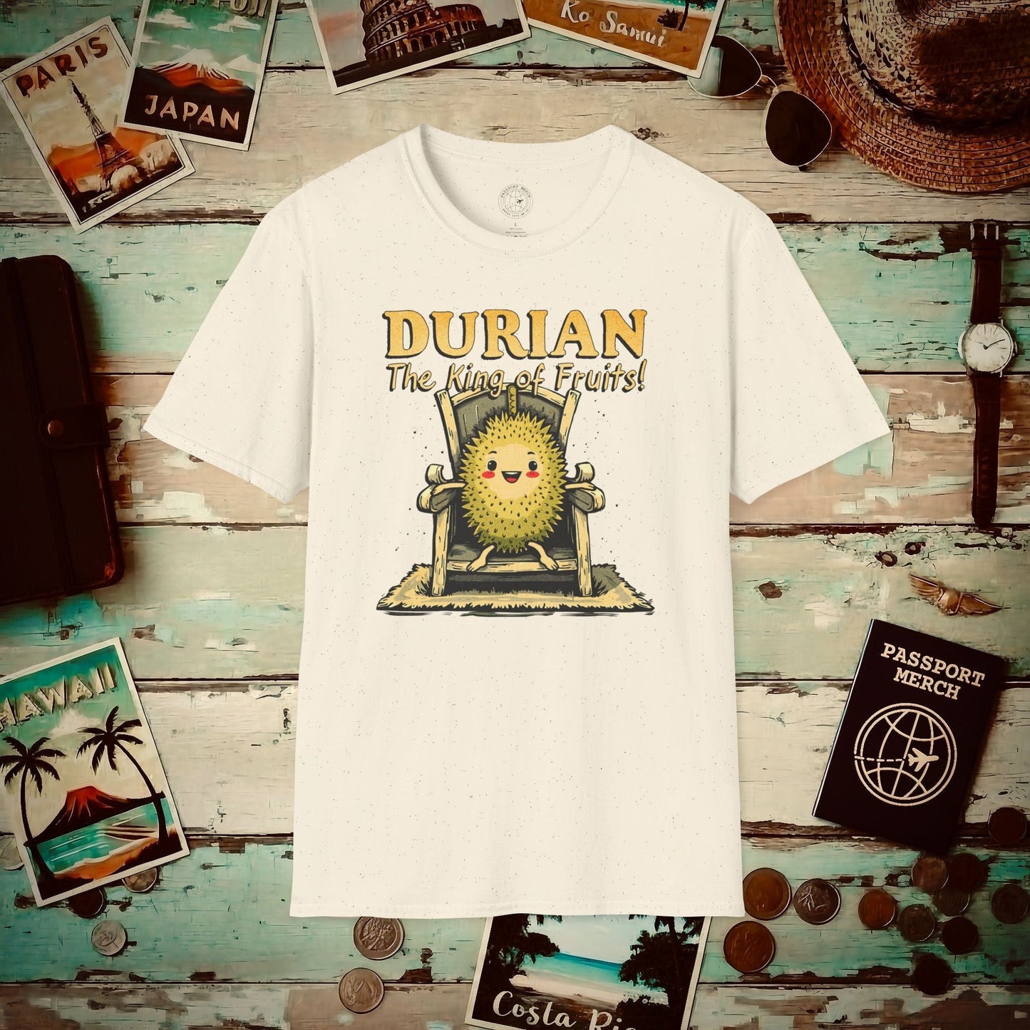 Durian, The King of Fruits, SE Asia T-Shirt Natural / S