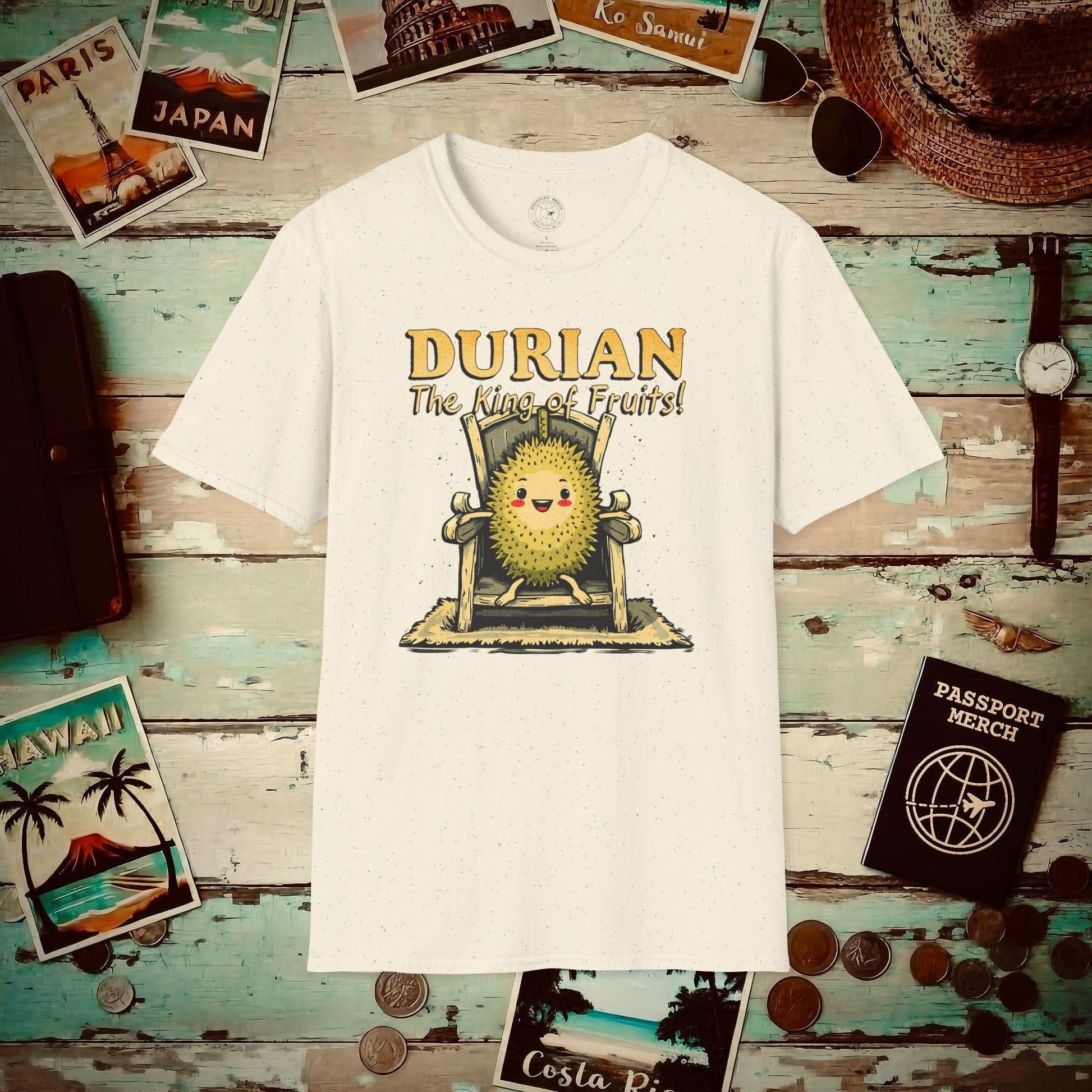 Durian, The King of Fruits, SE Asia T-Shirt Natural / S