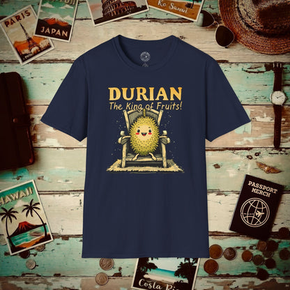 Durian, The King of Fruits, SE Asia T-Shirt Navy / S