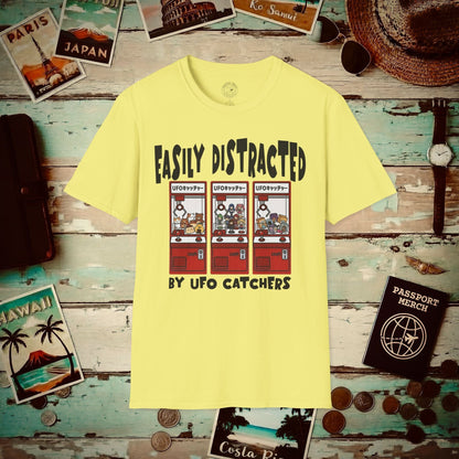 Easily Distracted by UFO Catchers, Japan T-Shirt Cornsilk / S