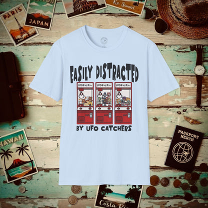 Easily Distracted by UFO Catchers, Japan T-Shirt Light Blue / S
