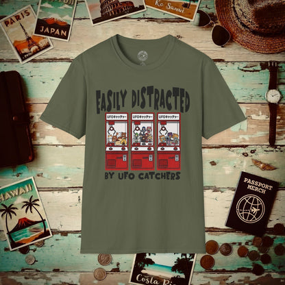 Easily Distracted by UFO Catchers, Japan T-Shirt Military Green / S