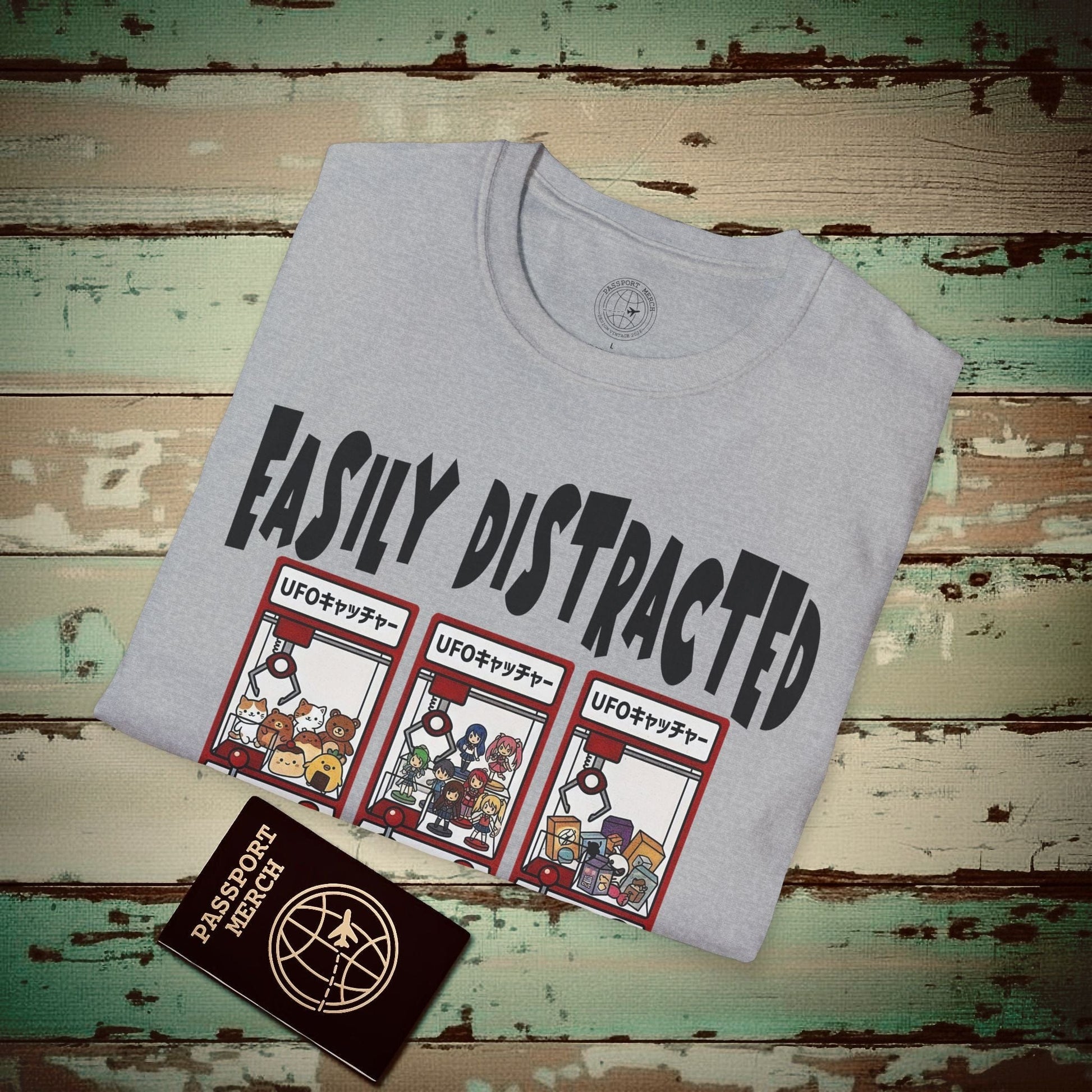 Easily Distracted by UFO Catchers, Japan T-Shirt Sport Grey / S