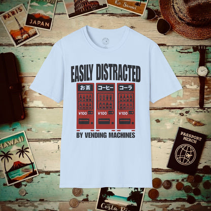 Easily Distracted by Vending Machines, Japan T-Shirt Light Blue / S