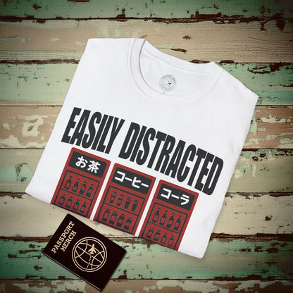 Easily Distracted by Vending Machines, Japan T-Shirt White / S