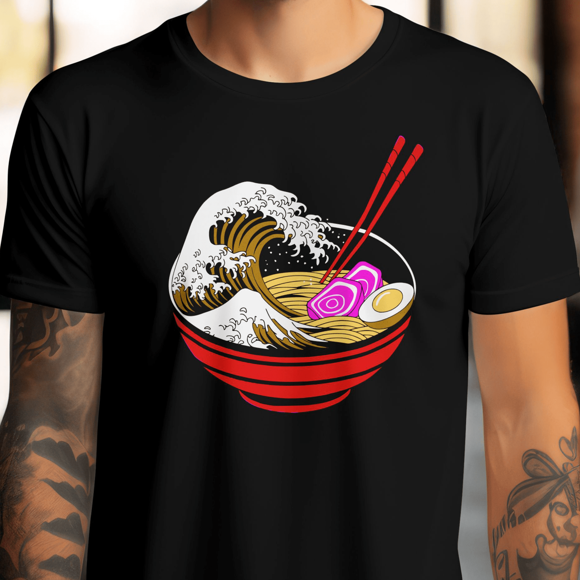 Eating Ramen in Japan Be Like T-Shirt Black / S