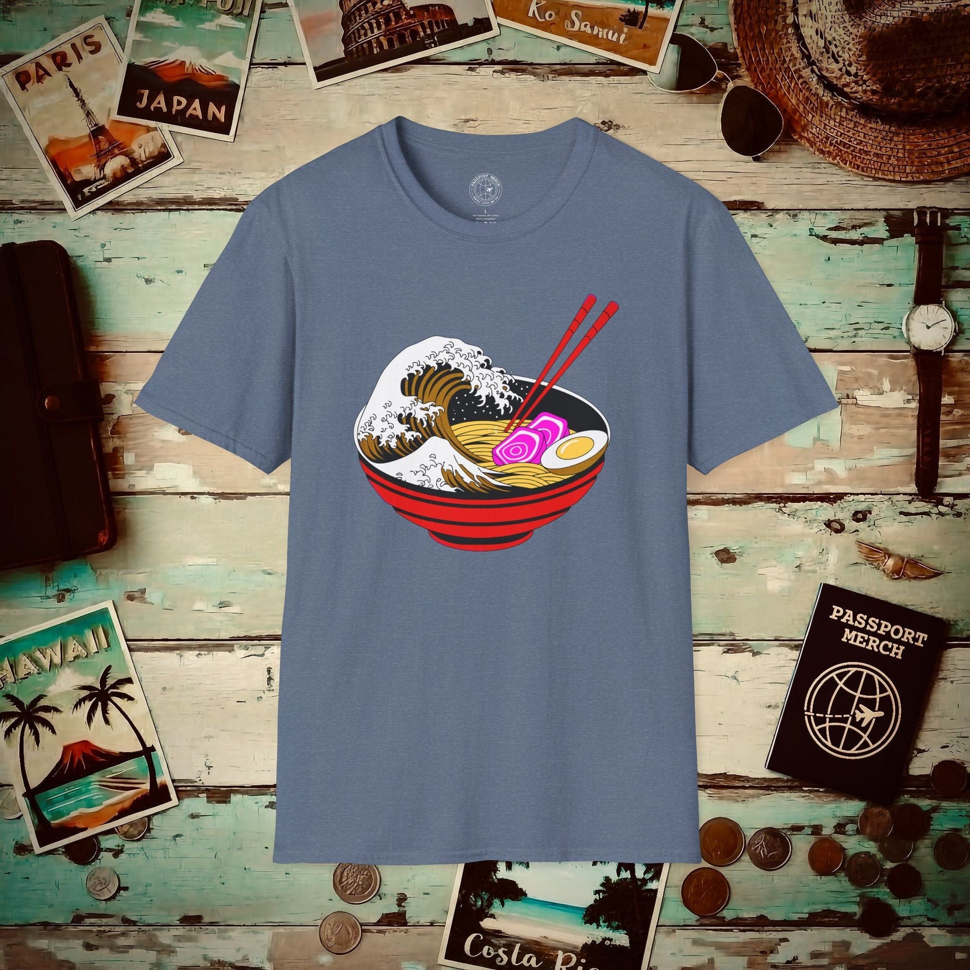 Eating Ramen in Japan Be Like T-Shirt Heather Indigo / S
