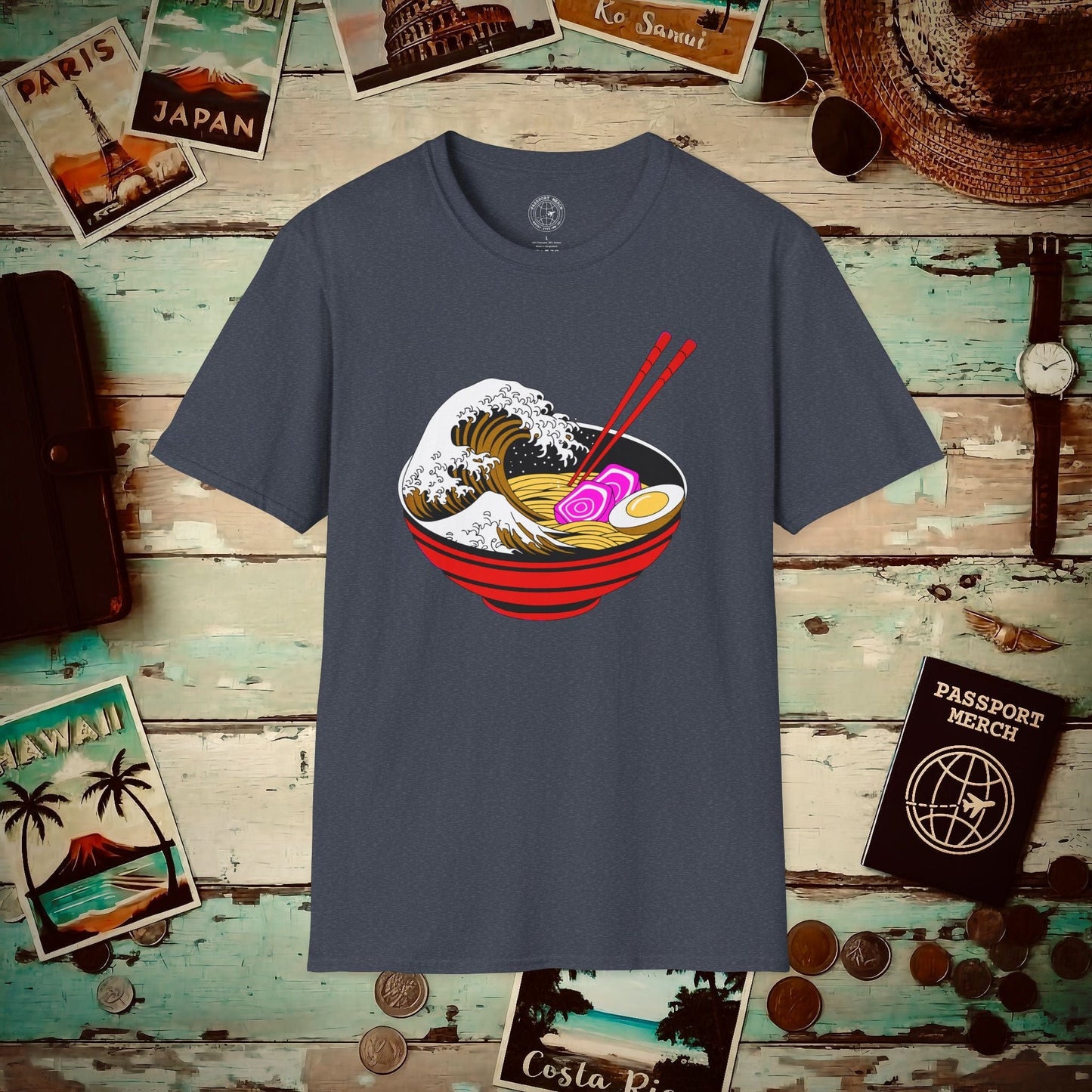 Eating Ramen in Japan Be Like T-Shirt Heather Navy / S