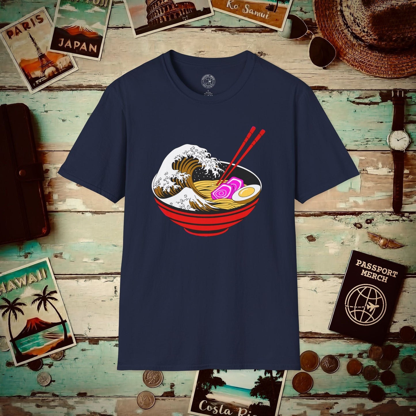 Eating Ramen in Japan Be Like T-Shirt Navy / S