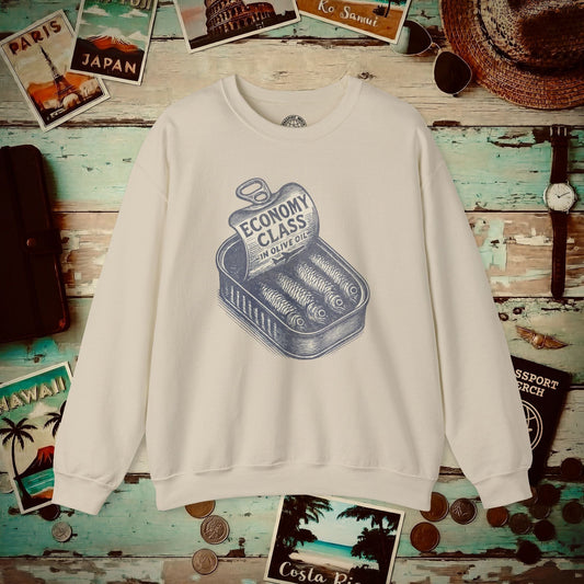 Economy Class Sardines Crewneck Sand / S