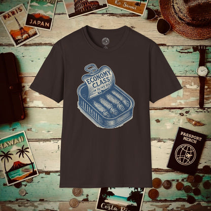 Economy Class Sardines T-Shirt Dark Chocolate / S