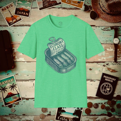 Economy Class Sardines T-Shirt Heather Irish Green / S
