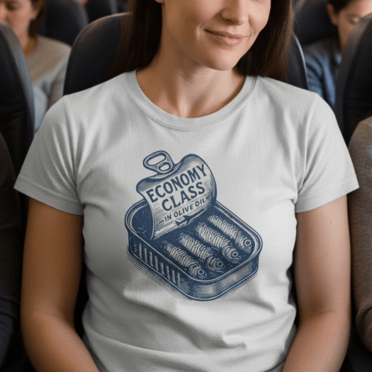 Economy Class Sardines T-Shirt Ice Grey / S