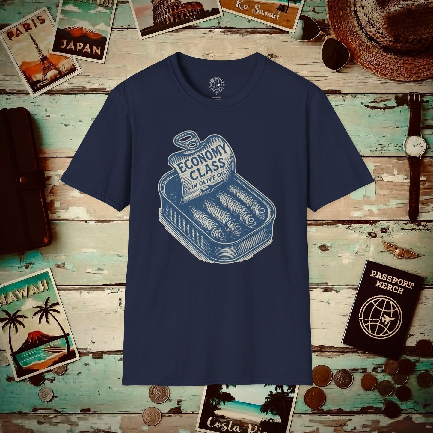 Economy Class Sardines T-Shirt Navy / S