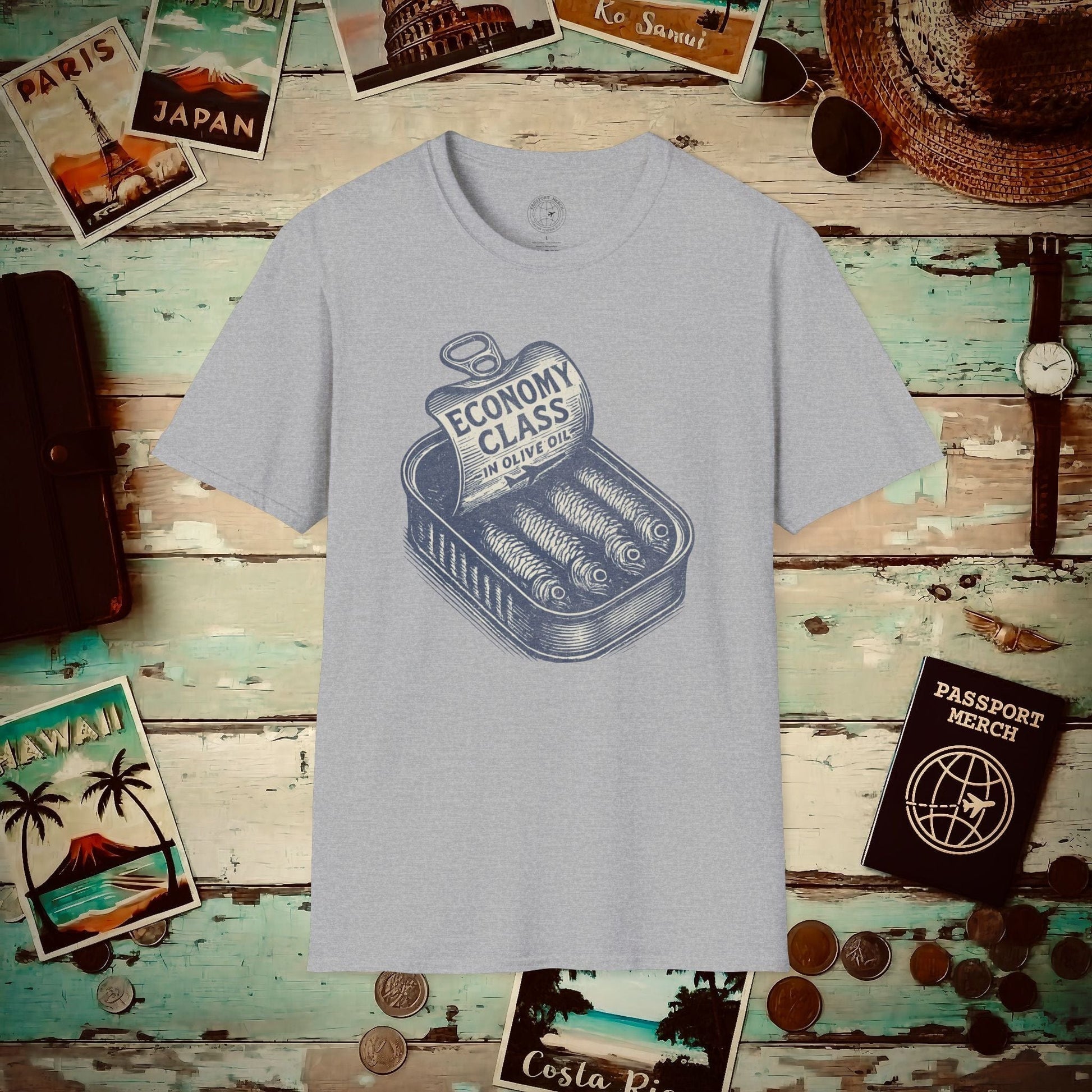 Economy Class Sardines T-Shirt Sport Grey / S