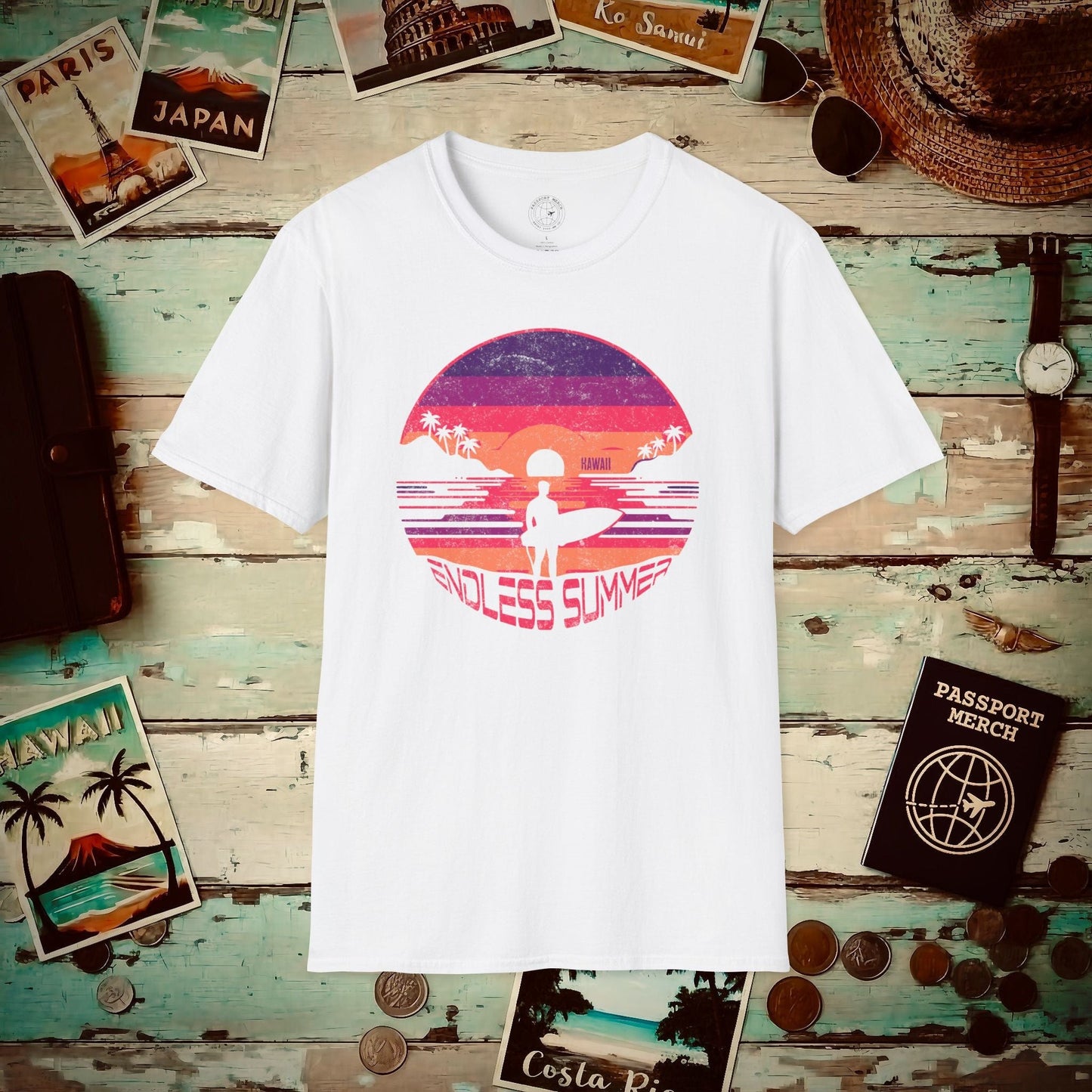 Endless Summer, Hawaii T-Shirt White / S