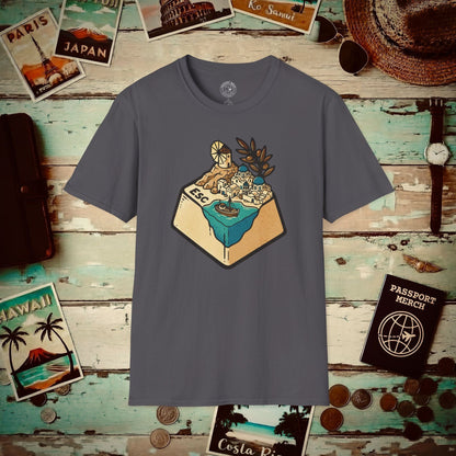 Escape Key To... Greece T-Shirt Charcoal / S