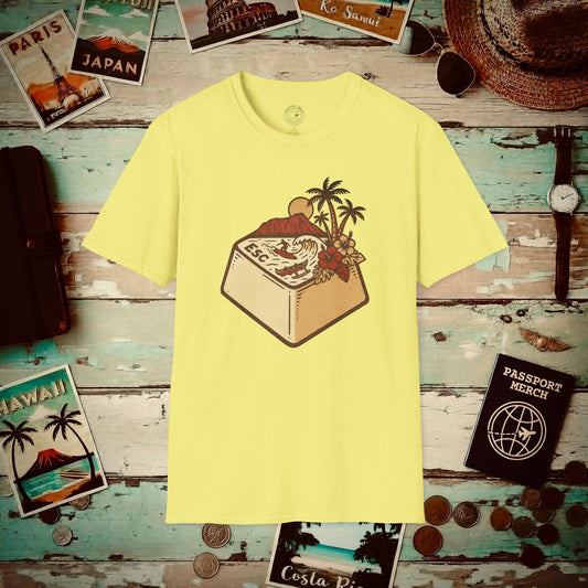 Escape Key To... Hawaii T-Shirt Cornsilk / S