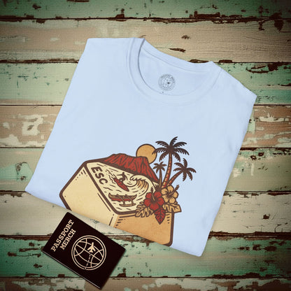 Escape Key To... Hawaii T-Shirt Light Blue / S