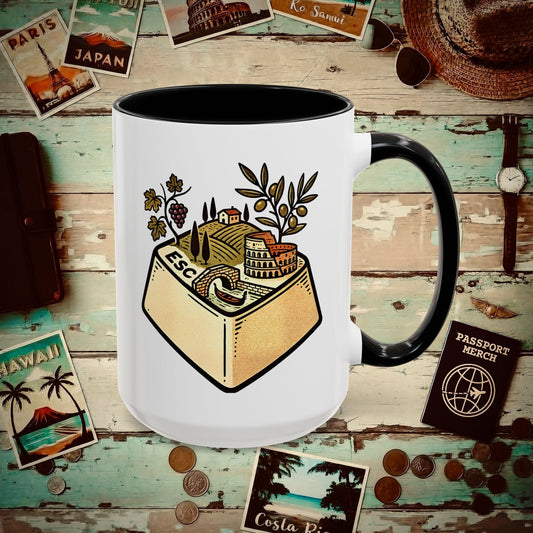 Escape Key To... Italy 15oz Mug Black / 15oz