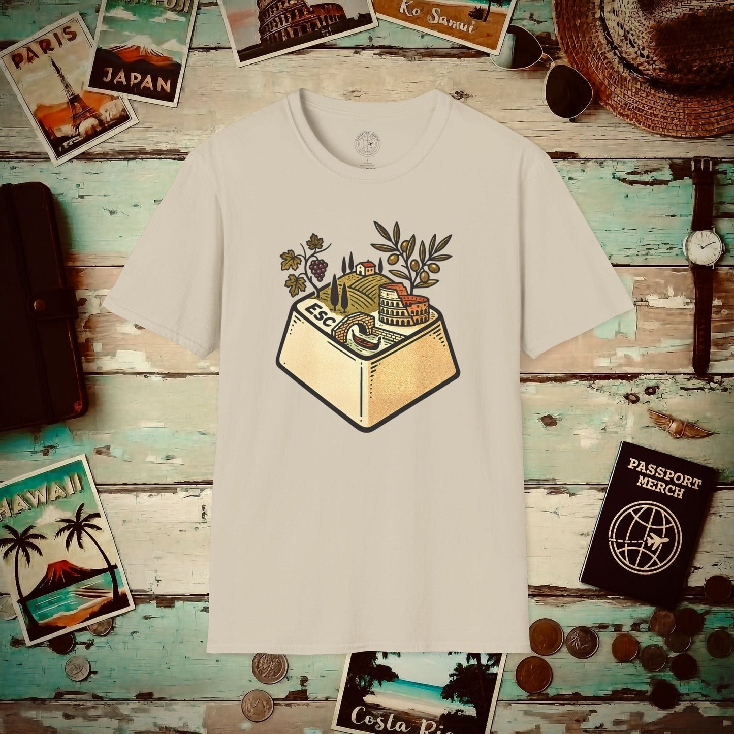 Escape Key To... Italy T-Shirt Sand / S
