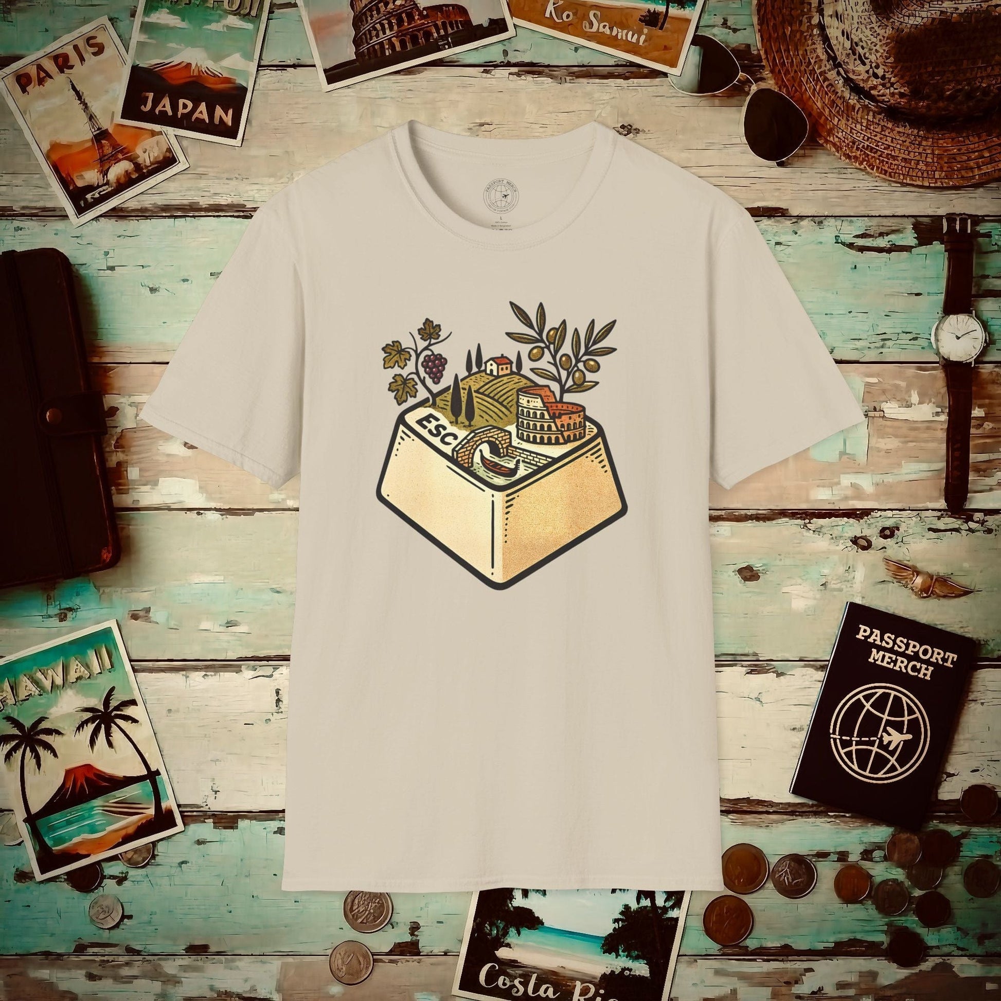 Escape Key To... Italy T-Shirt Sand / S