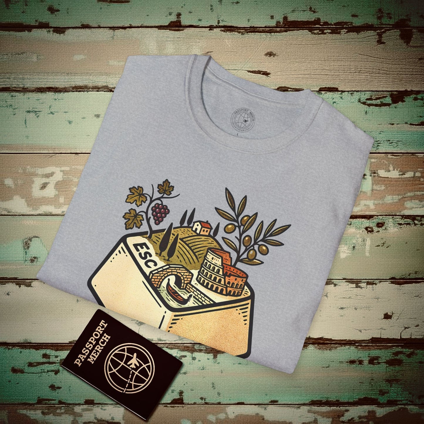 Escape Key To... Italy T-Shirt Sport Grey / S