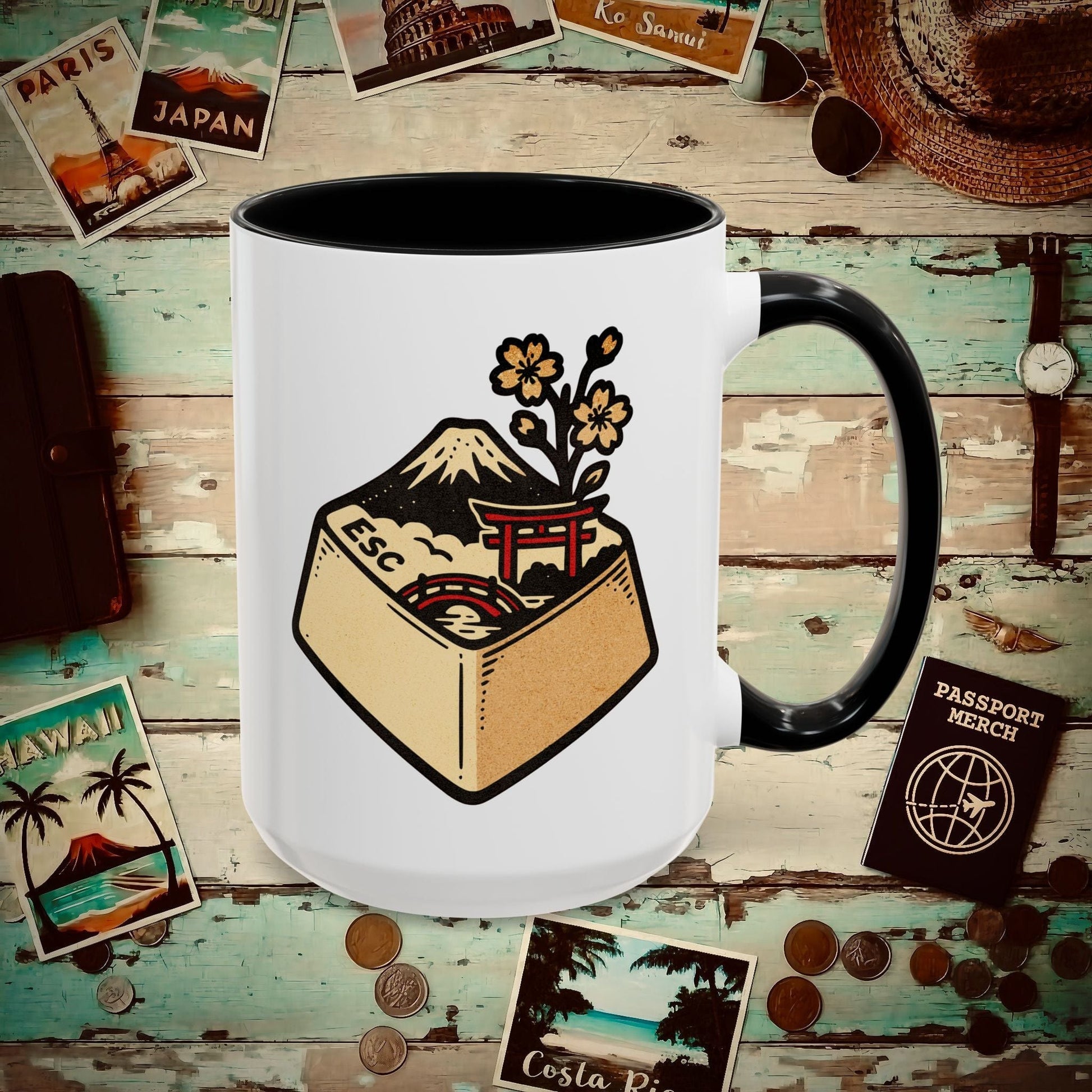 Escape Key To... Japan 15oz Mug Black / 15oz