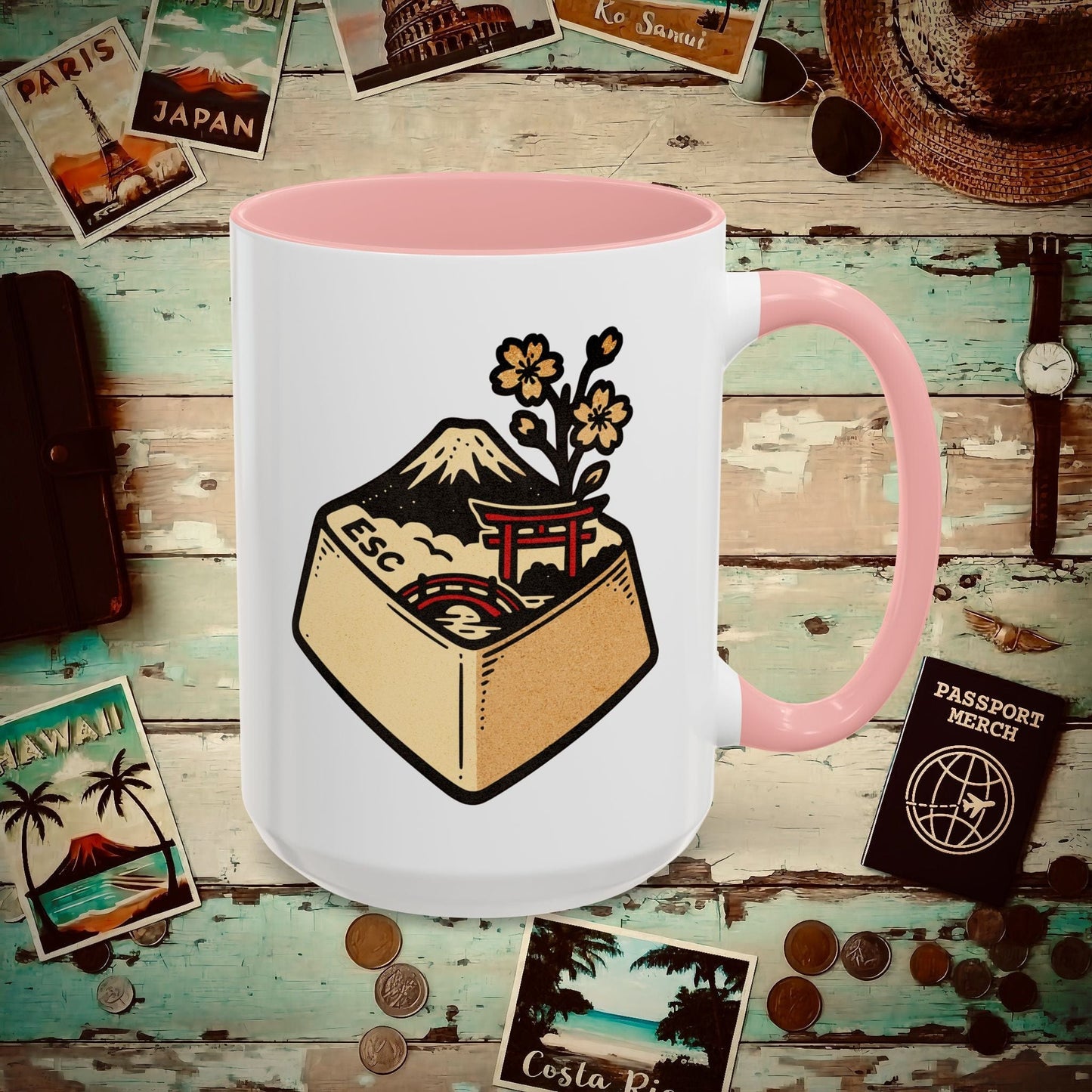 Escape Key To... Japan 15oz Mug Pink / 15oz