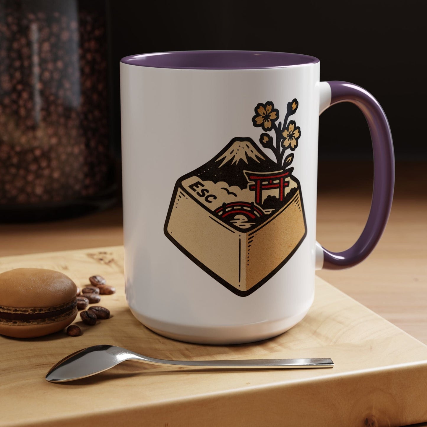 Escape Key To... Japan 15oz Mug Purple / 15oz