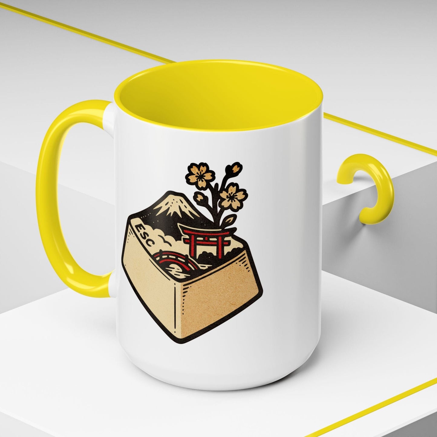 Escape Key To... Japan 15oz Mug Yellow / 15oz