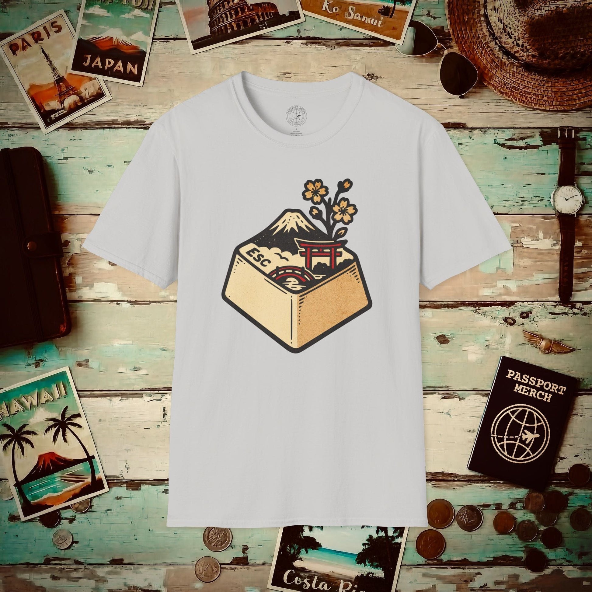 Escape Key To... Japan T-Shirt Ice Grey / S