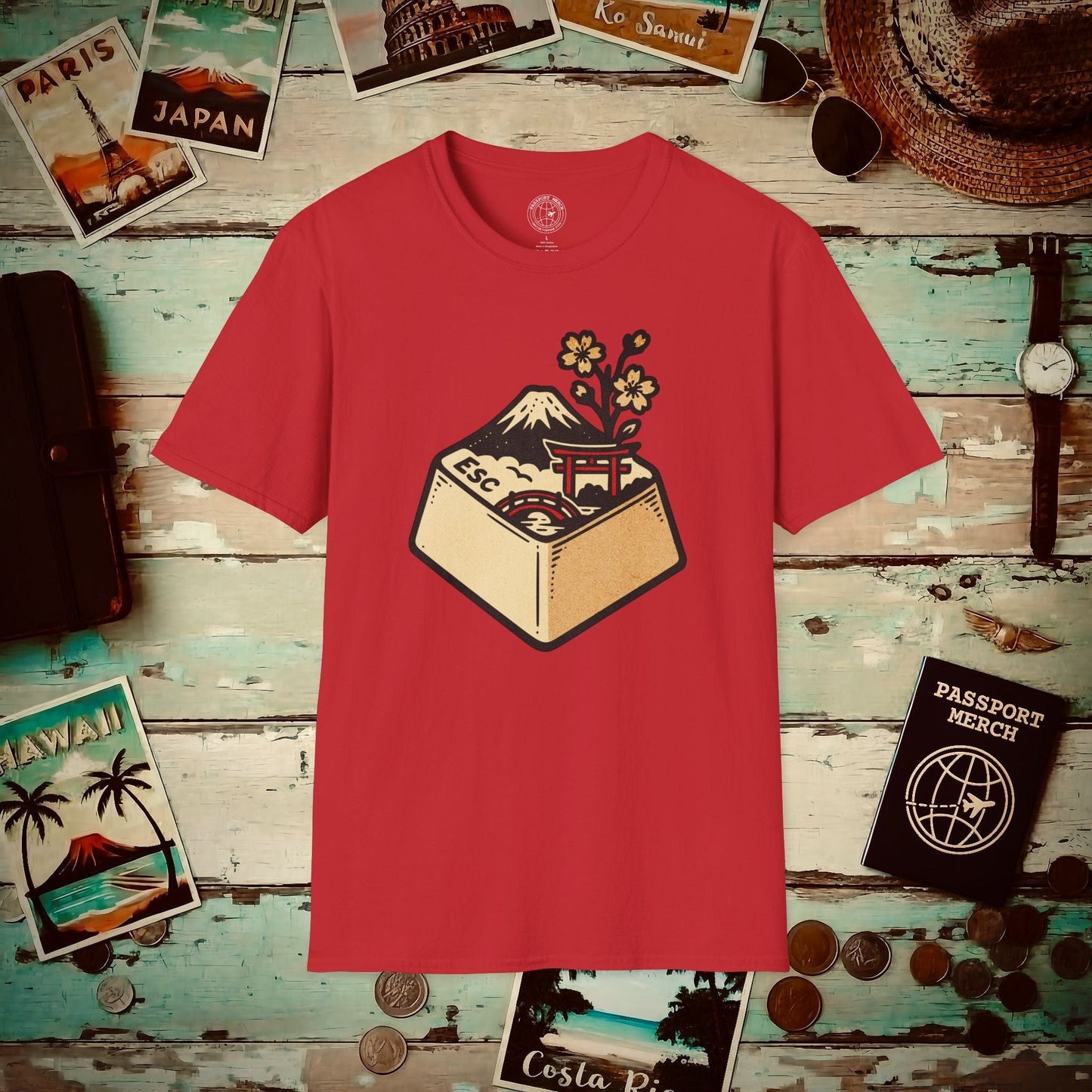 Escape Key To... Japan T-Shirt Red / S