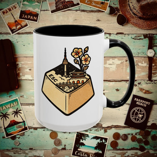 Escape Key To... Korea 15oz Mug Black / 15oz