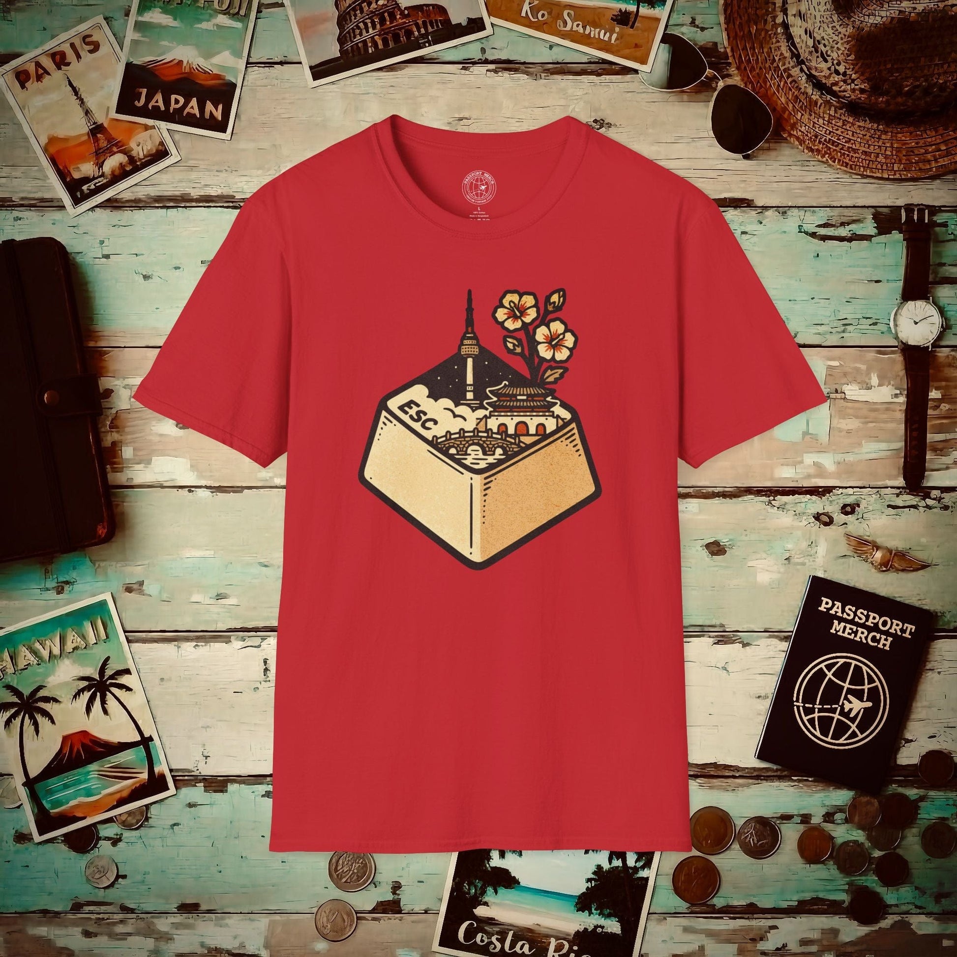 Escape Key To... Korea T-Shirt Red / S