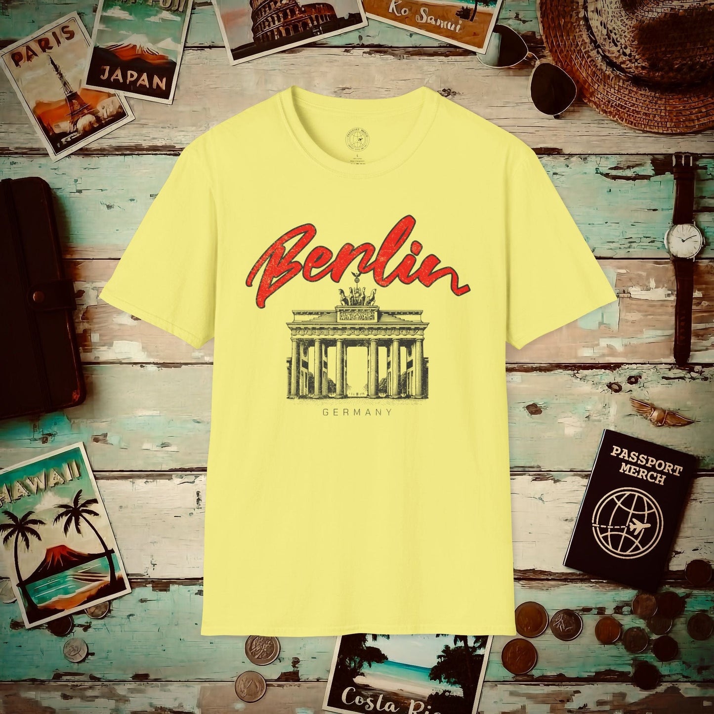 Explore Berlin Germany T-Shirt Cornsilk / S