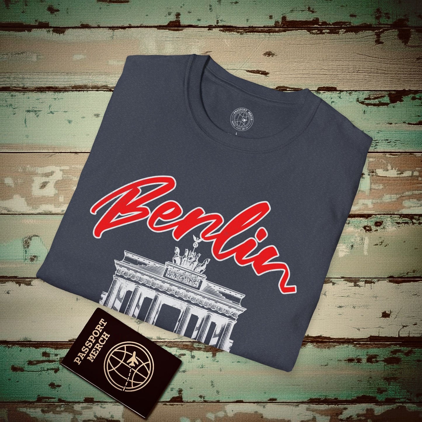 Explore Berlin Germany T-Shirt Heather Navy / S
