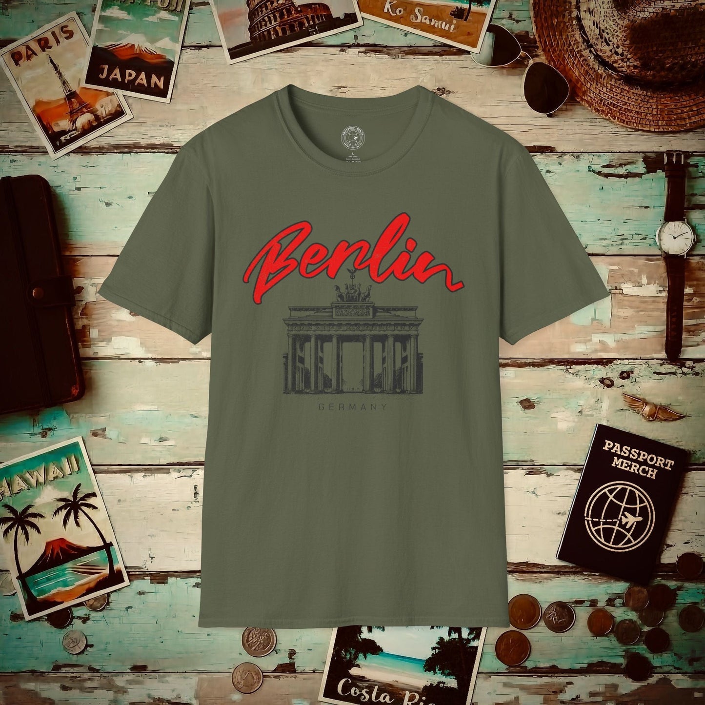 Explore Berlin Germany T-Shirt Military Green / S