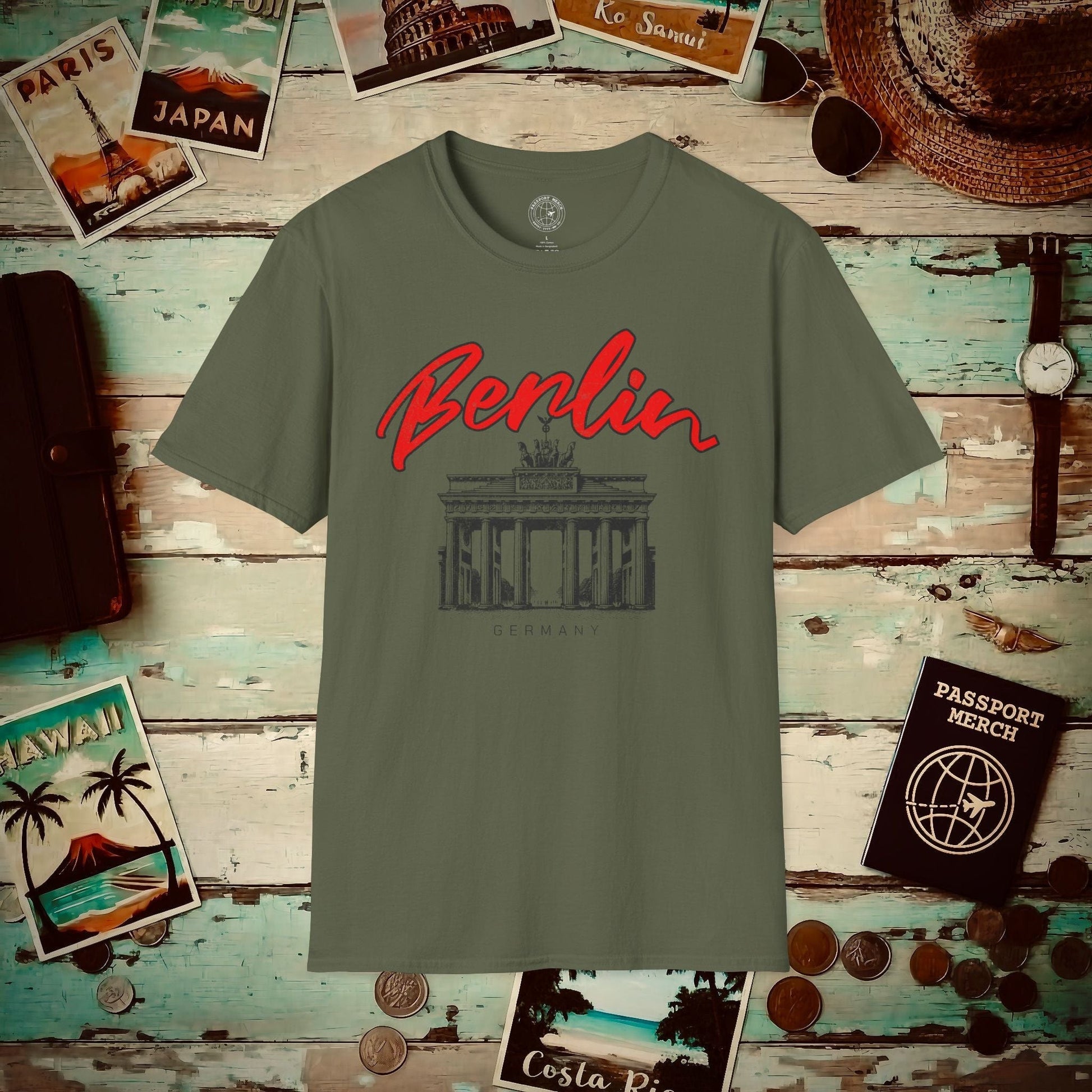 Explore Berlin Germany T-Shirt Military Green / S