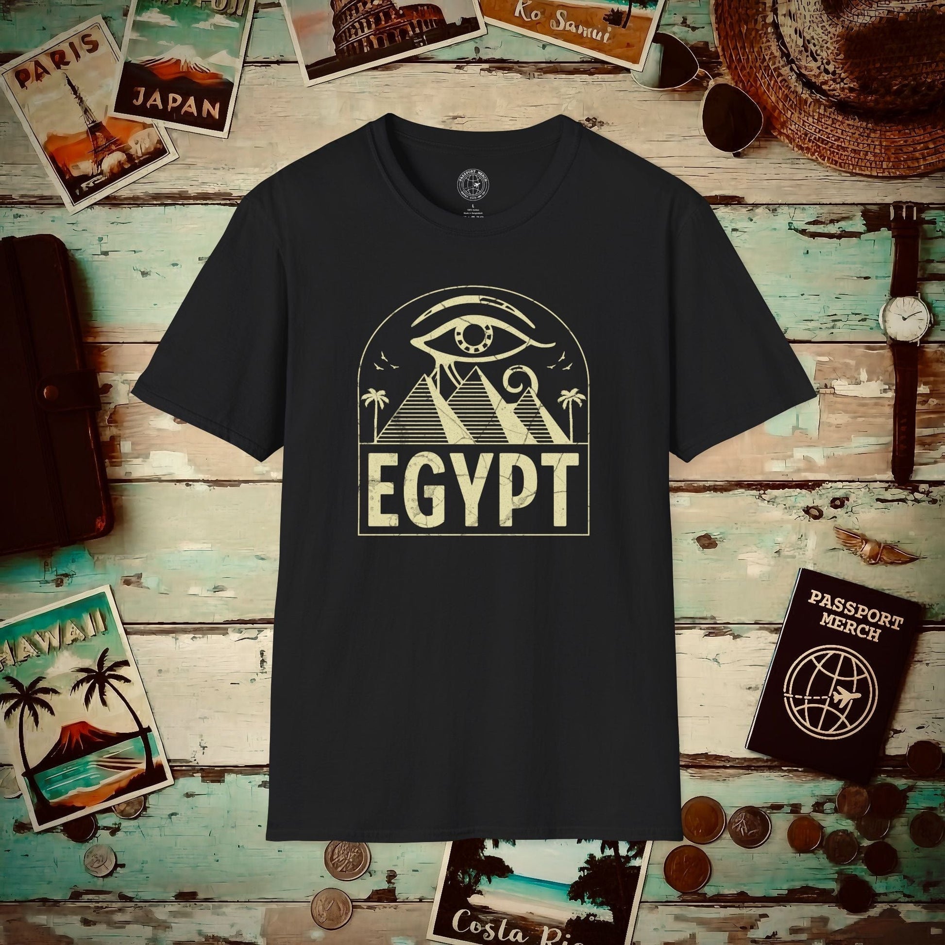 Eye Over Egypt T-Shirt Black / S